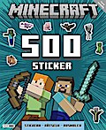 Minecraft: 500 Sticker- Stickern - Rätseln - Ausmalen