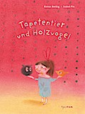 Tapetentier und Holzvogel